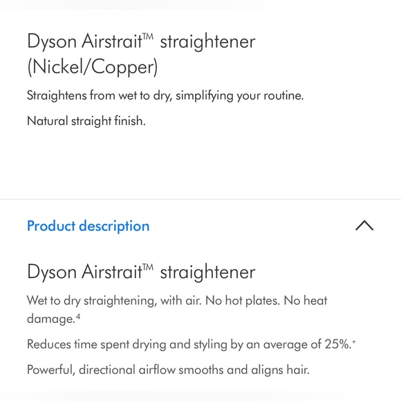 Dyson Airstrait Hair Straightener in Nickel and Copper - Picture 2 of 7